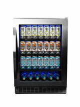 Silhouette - 24" Built-in Beverage Center In Black Stainless Steel