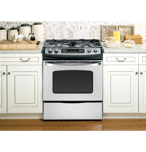 GE® 30" Slide-In Gas Range