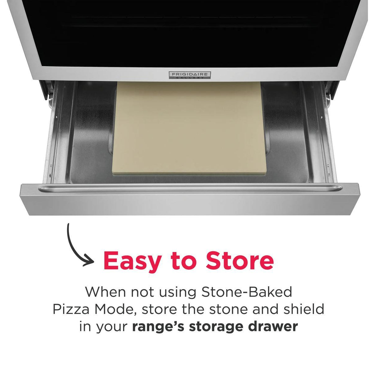 30" Rear Control Electric Range with Stone-Baked Pizza