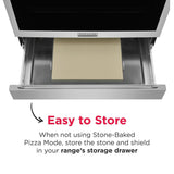 30" Rear Control Electric Range with Stone-Baked Pizza