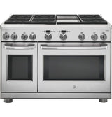 GE Cafe™ Series 48" Dual-Fuel Professional Range with 6 Burners and Griddle (Natural Gas)