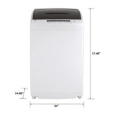 GE® Space-Saving 2.8 cu. ft. Capacity Stationary Washer with Stainless Steel Basket