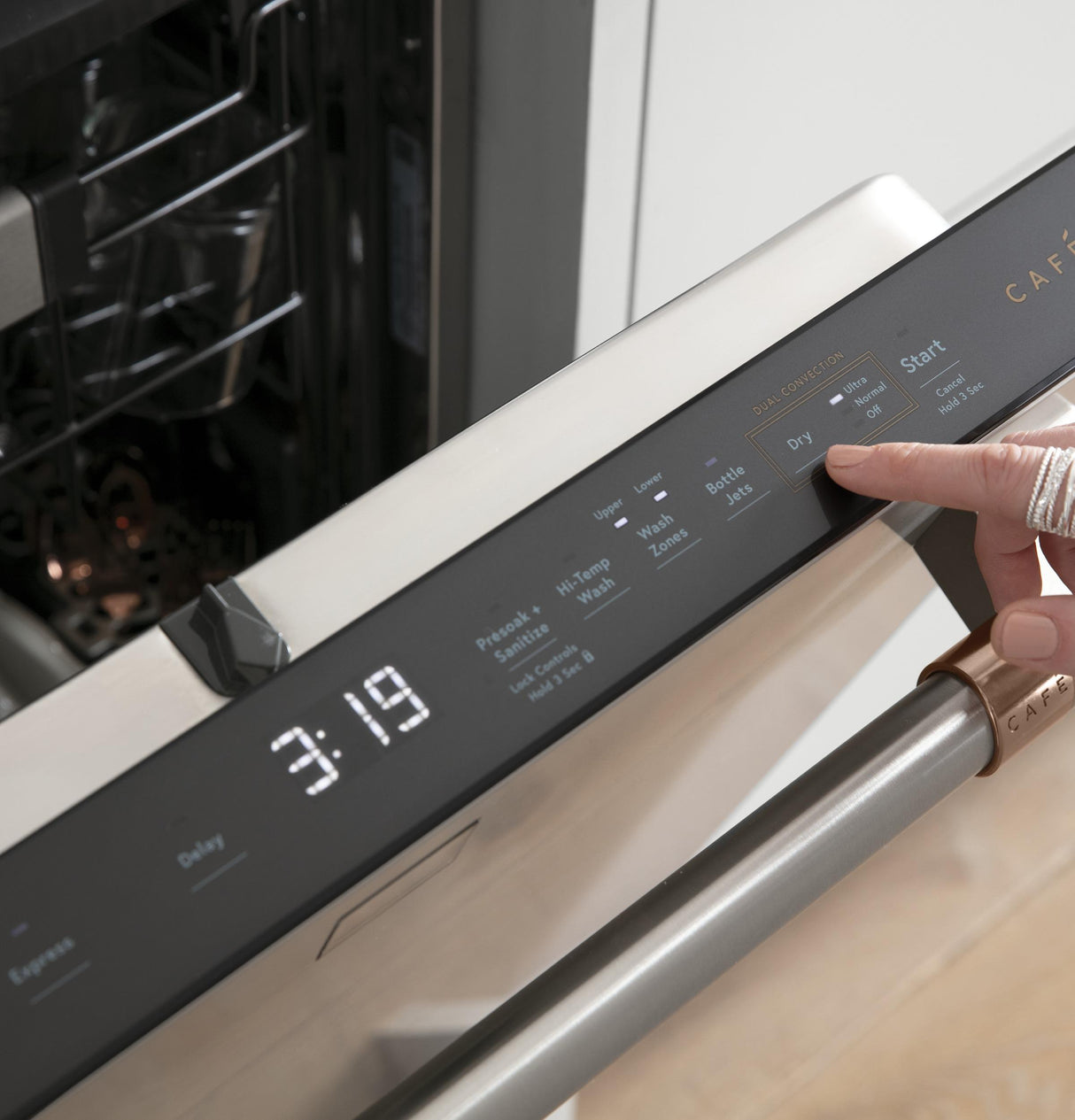 Café™ ENERGY STAR® Smart Stainless Steel Interior Dishwasher with Sanitize and Ultra Wash & Dual Convection Ultra Dry