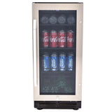 72 Can Beverage Center - Stainless Steel with Black Cabinet / 3.1 cu. ft.