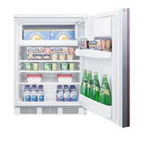 24" Wide Built-in Refrigerator-freezer (panel Not Included)