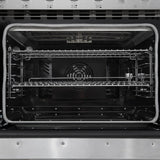 Forno Paolo 48 Inch Freestanding Electric Range, Stainless Steel, 6.7 cu.ft, True Convection Oven, Energy Efficient