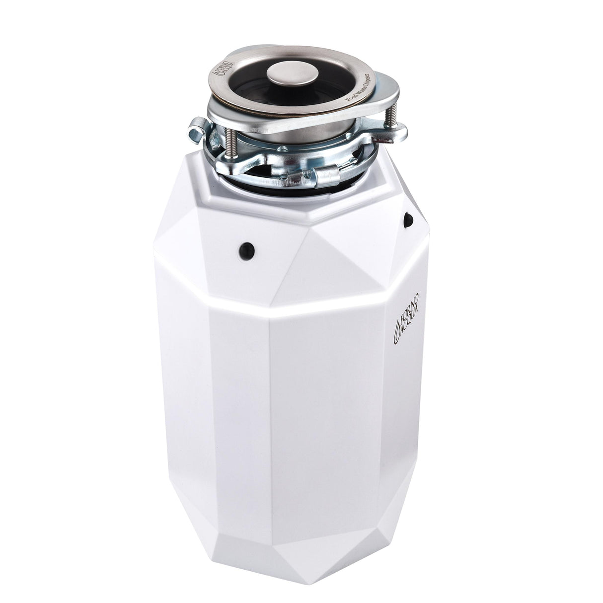 FORNO ACQUA BrightDIAMOND Moonstone 1HP Super Quiet Garbage Disposal Corded with Motion Sensor Cabinet Light & Pre-Wired Air Switch