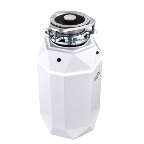 FORNO ACQUA BrightDIAMOND Moonstone 1HP Super Quiet Garbage Disposal Corded with Motion Sensor Cabinet Light & Pre-Wired Air Switch