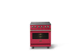 30"W. Electric Range (Finish: Valentine, Trim: Brushed Brass)