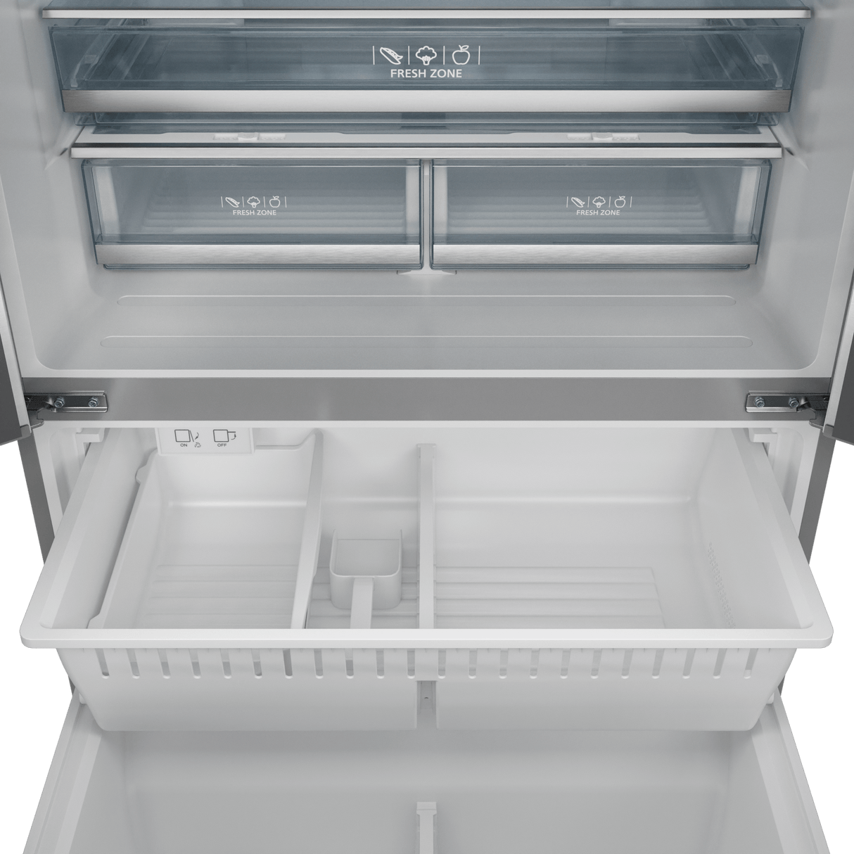 36 Inch 20.3 Cu Ft French Door Counter Depth Refrigerator With Ice Maker In Stainless Steel/bronze  Gordon Ramsay Series