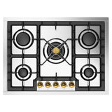 ILVE UHCPT75NSSGLP Nostalgie II 30 inch Built-In Gas Cooktop with 5 Burners, in Stainless Steel (Liquid Propane)