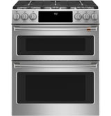 Café 30" Smart Slide-In, Front-Control, Dual-Fuel, Double-Oven Range with Convection