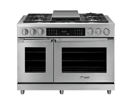 Dual Fuel Pro Range, Silver Stainless Steel, Liquid Propane