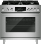 800 Series, Gas freestanding range, 36'', Stainless steel