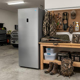 Avanti MaxxSpace Insulation™ Technology Garage-Ready Frost-Free Convertible Upright Freezer, 23 cu. ft., ENERGY STAR, Stainless Steel Look (AV230VFLJM0SS)
