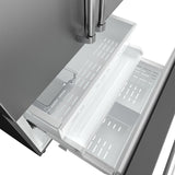 36 Inch Counter Depth Freestanding French Door Refrigerator With Internal Water and Ice