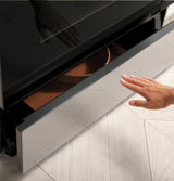 Café™ 30" Smart Slide-In, Front-Control, Radiant and Convection Range in Platinum Glass