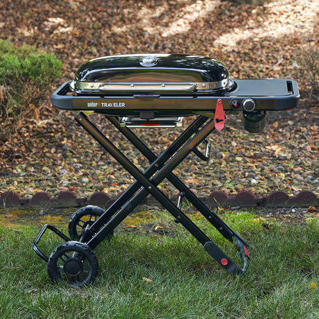 WEBER TRAVELER® Portable Gas Grill - Black