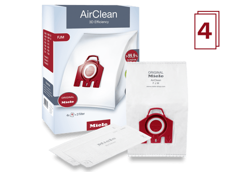 AirClean 3D Efficiency FJM dustbags - ensures that dust picked up stays inside the machine.