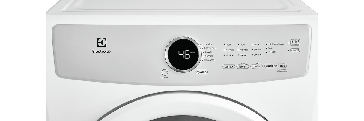 Front Load Electric Dryer with 5 cycles - 8.0 Cu. Ft.