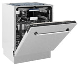 ZLINE 24" Tallac Series 3rd Rack Dishwasher with Traditional Handle, 51dBa (DWV-24) [Color: Red Gloss]