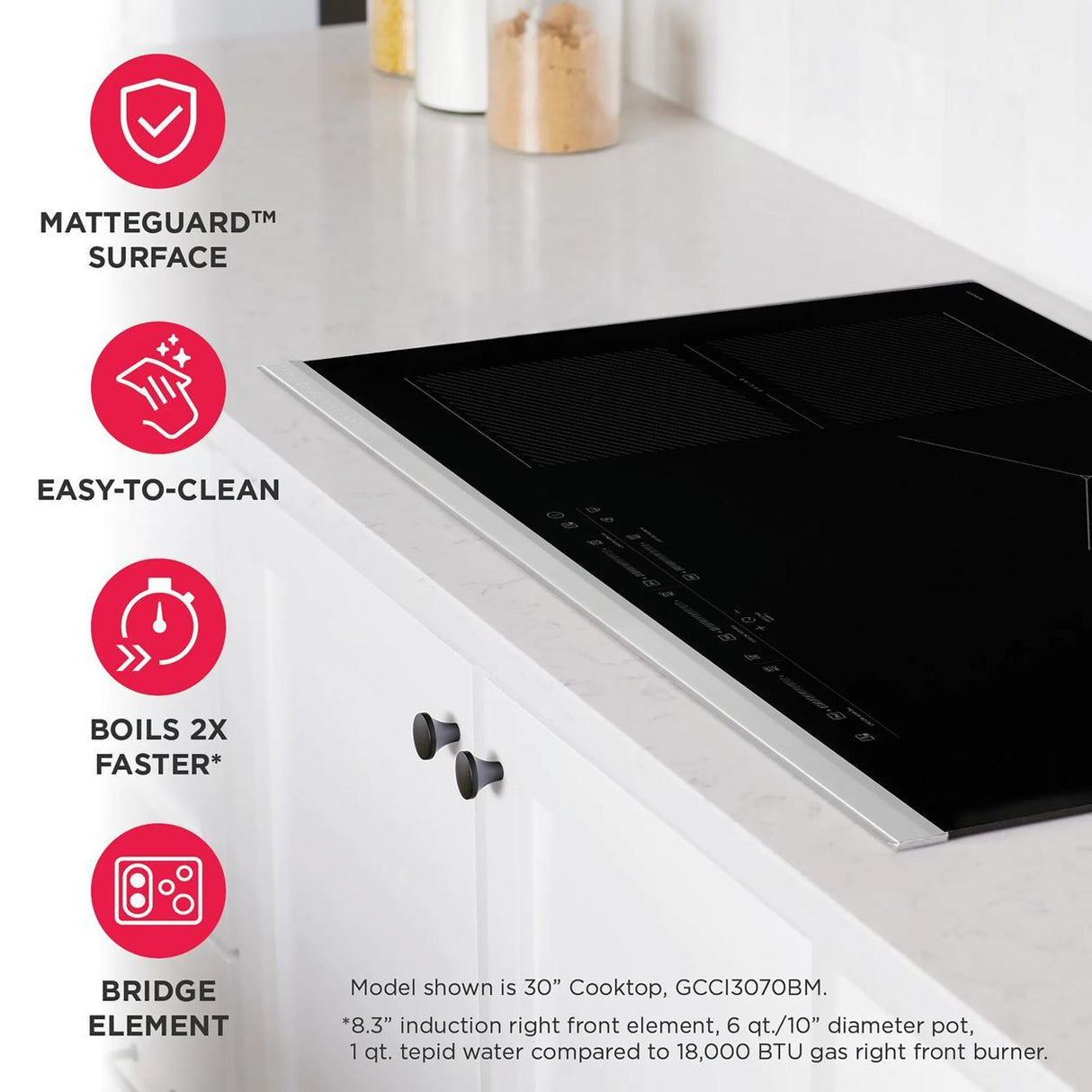 36" Induction Cooktop with MatteGuard™
