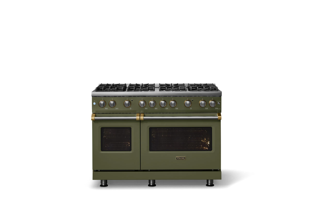 48"W. Sealed Burner Gas Range (Burner: 8b, Finish: Martini, Trim: Polished Chrome, Fuel: Propane)