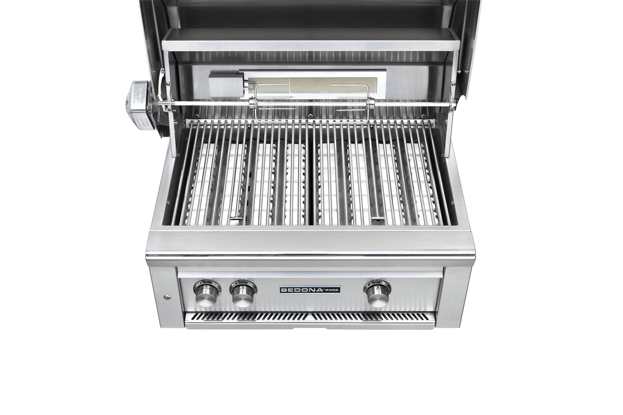 30" Sedona by Lynx Built In Grill with 2 Stainless Steel Burners and Rotisserie, LP