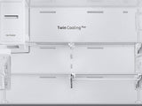 22 cu. ft. Family Hub™ Counter Depth 4-Door French Door Refrigerator in Black Stainless Steel
