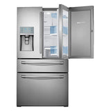 36" Wide, 30 cu. ft. Capacity 4-Door French Door Food ShowCase Refrigerator (Stainless Steel)