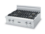 30" 5 Series Gas Rangetop, Natural Gas