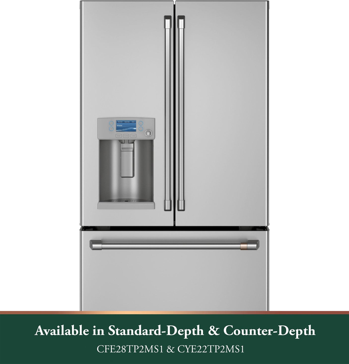 Café™ ENERGY STAR® 22.1 Cu. Ft. Smart Counter-Depth French-Door Refrigerator with Hot Water Dispenser