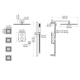 ZLINE Autograph Edition Crystal Bay Thermostatic Shower System with Body Jets in Champagne Bronze (CBY-SHS-T3-CB)