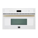Oliena Espresso White 30 Inch 1750 Watt Compact Oven & 1000 Watt Microwave, 1.6 cu. ft.