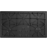 GE® 36" Built-In Gas on Glass Cooktop with 5 Burners and Dishwasher Safe Grates