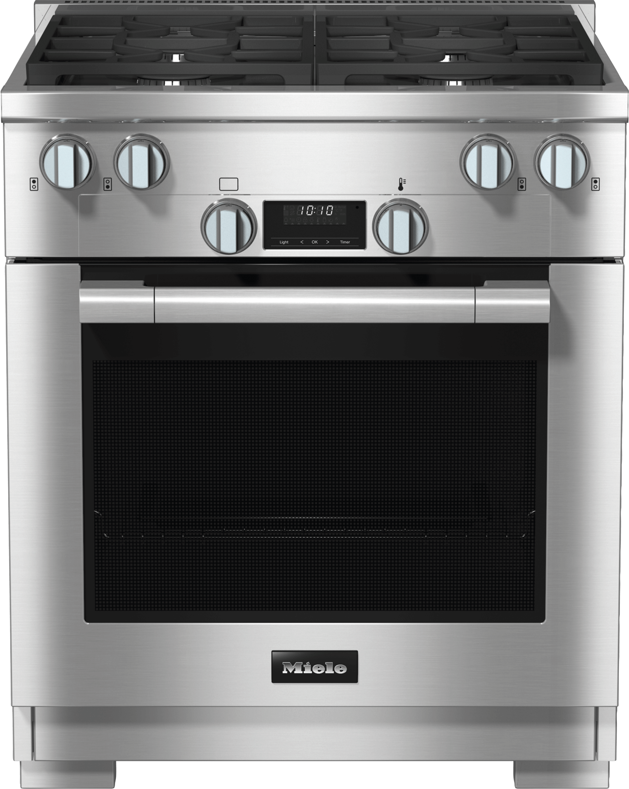 HR 1124-3 LP AG Clean Touch Steel - 30" Range All-gas model with DirectSelect controls