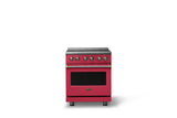 30"W. Electric Range (Finish: Valentine, Trim: Brushed Brass)