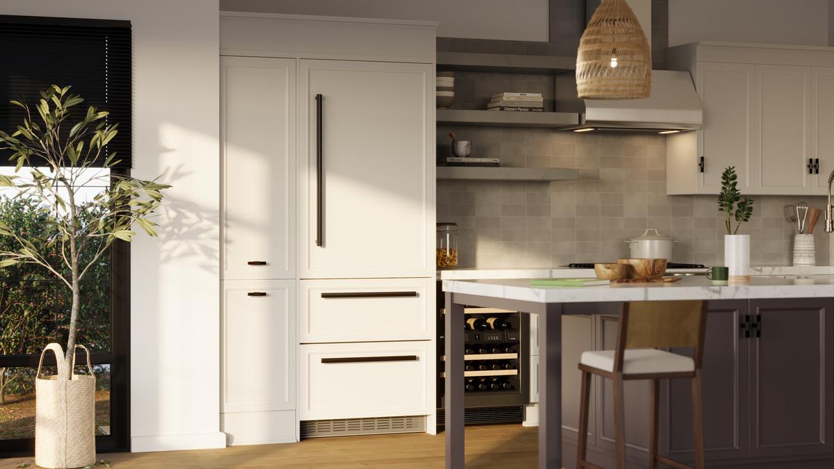 Fully Integrated Bottom Freezer Refrigerator with BioFresh