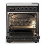ILVE UMIB30NR3MGB Majestic III 30 inch Induction Range with 4 Elements, 4 cu. ft. Oven Capacity (Triple Glass Door, Graphite Matte, Burnished)