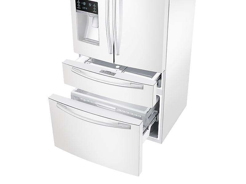 25 cu. ft. 4-Door French Door Refrigerator in White