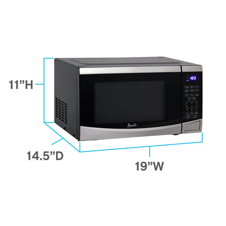 Avanti 0.9 Cu. Ft. Microwave Oven, Digital - White