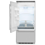 Marvel Professional Built-In 36" Bottom Freezer Refrigerator - Panel-Ready Solid Overlay Door - Left Hinge*