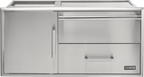 42" Access Door With Storage & Warming Drawer Combo