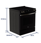 GE® ENERGY STAR® 30" Slide-In Electric Convection Range with No Preheat Air Fry and EasyWash™ Oven Tray