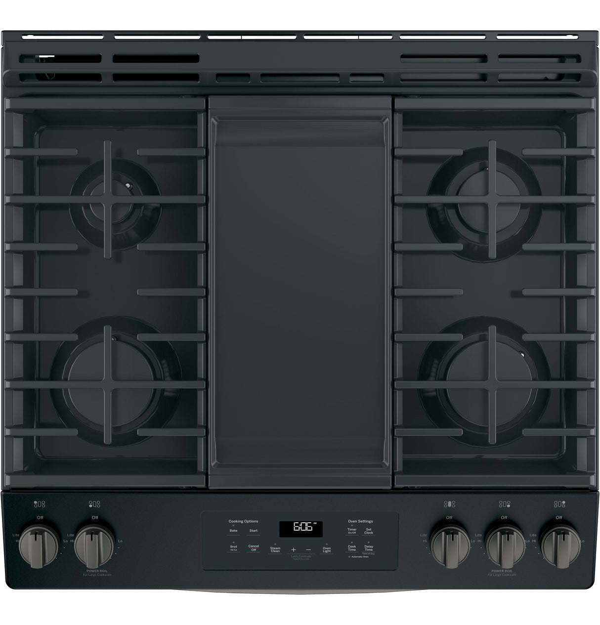 GE® 30" Slide-In Front Control Gas Range