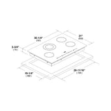 30" glass-ceramic COOKTOP