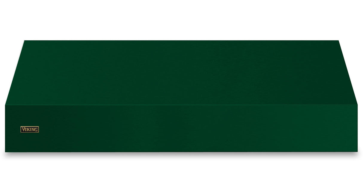 60"W. 18"H. Wall Hood (Finish: Ivy, Trim: Brushed Brass)