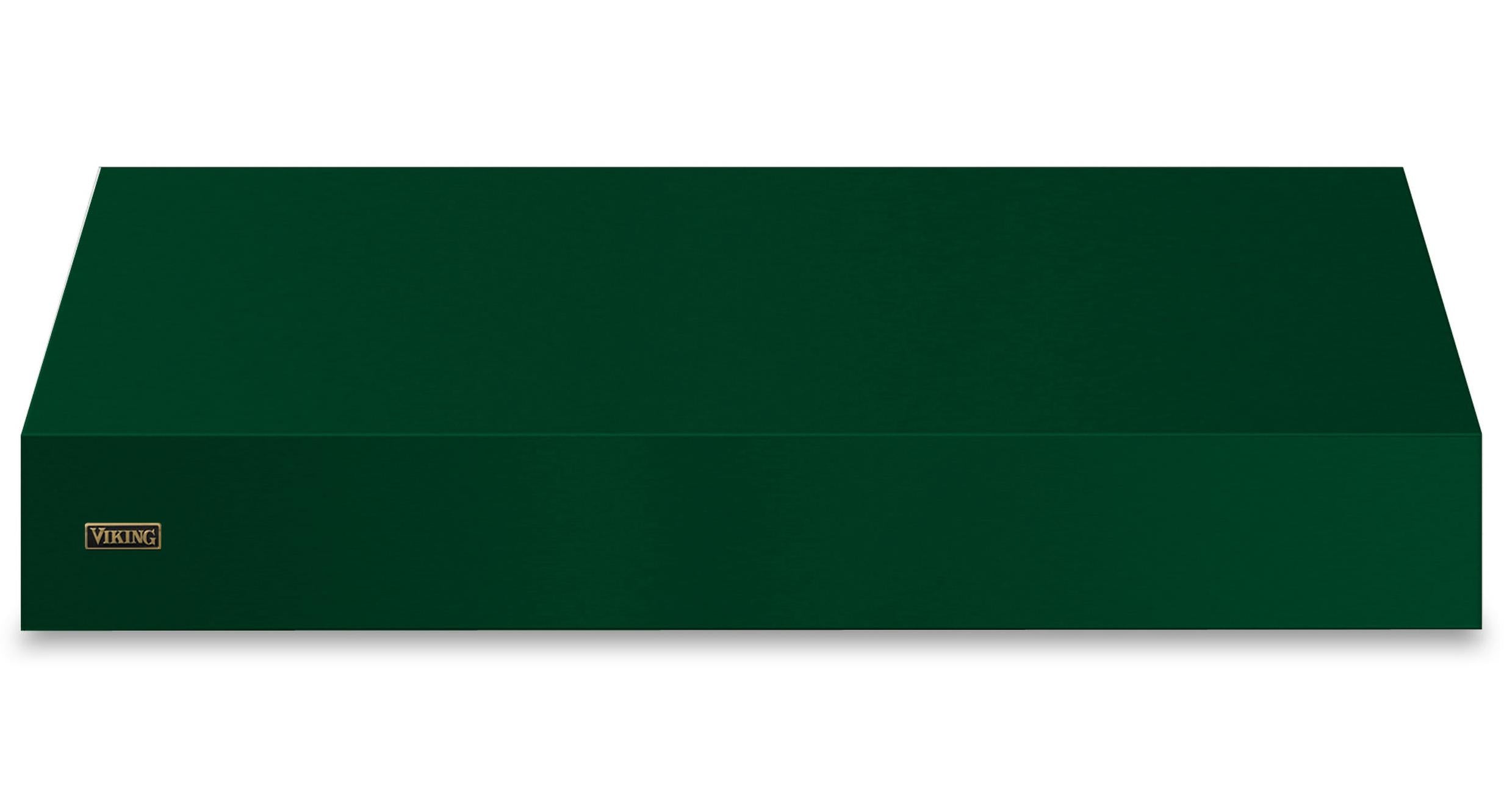 60"W. 18"H. Wall Hood (Finish: Ivy, Trim: Brushed Brass)