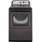 GE® ENERGY STAR® 7.4 cu. ft. Capacity Smart aluminized alloy drum Gas Dryer with HE Sensor Dry