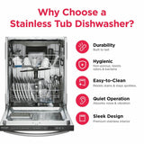 24" Stainless Steel Tub Built-In Dishwasher with CleanBoost™